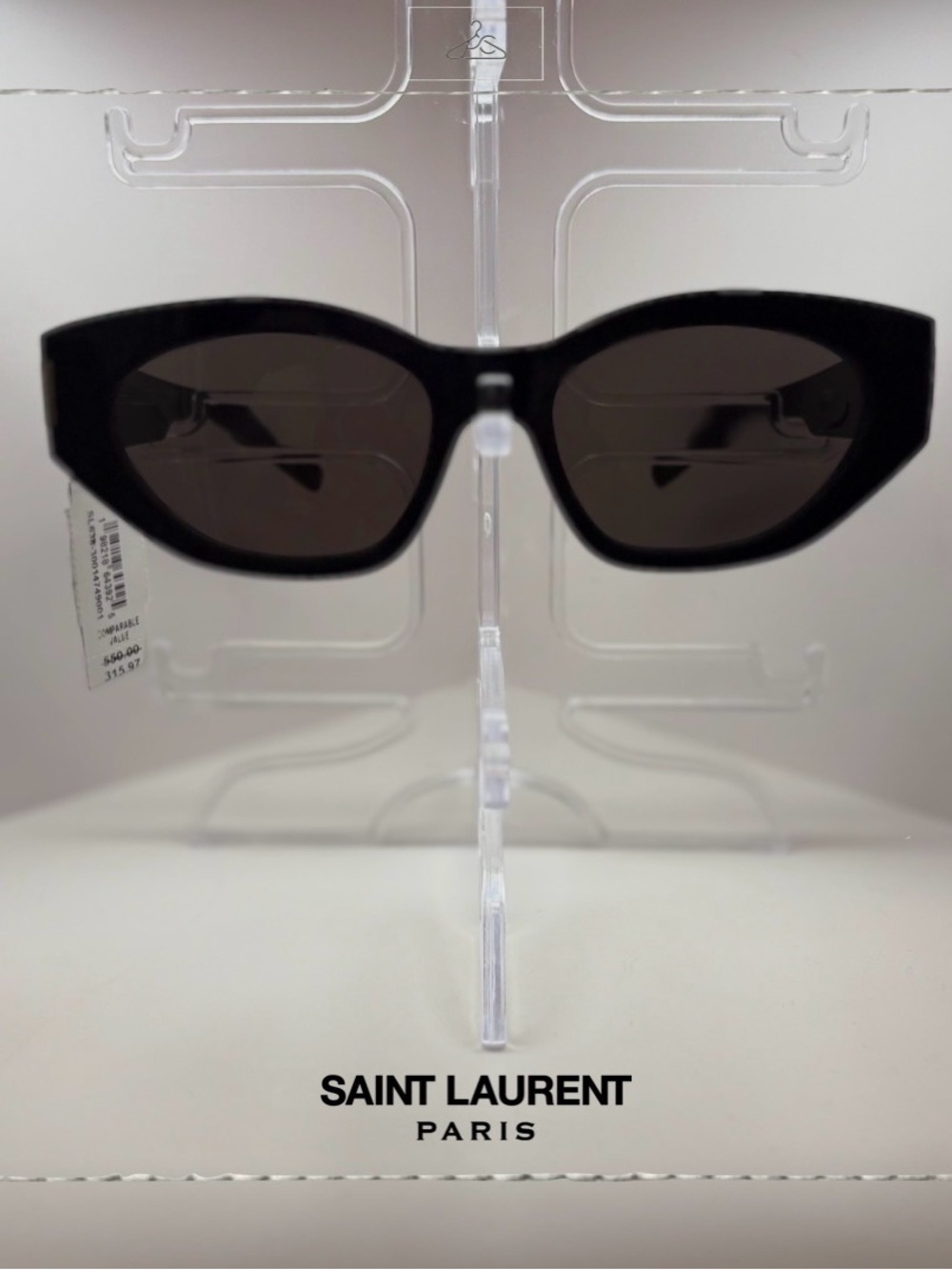 Saint Laurent Black Cat-Eye Sunglasses NWT